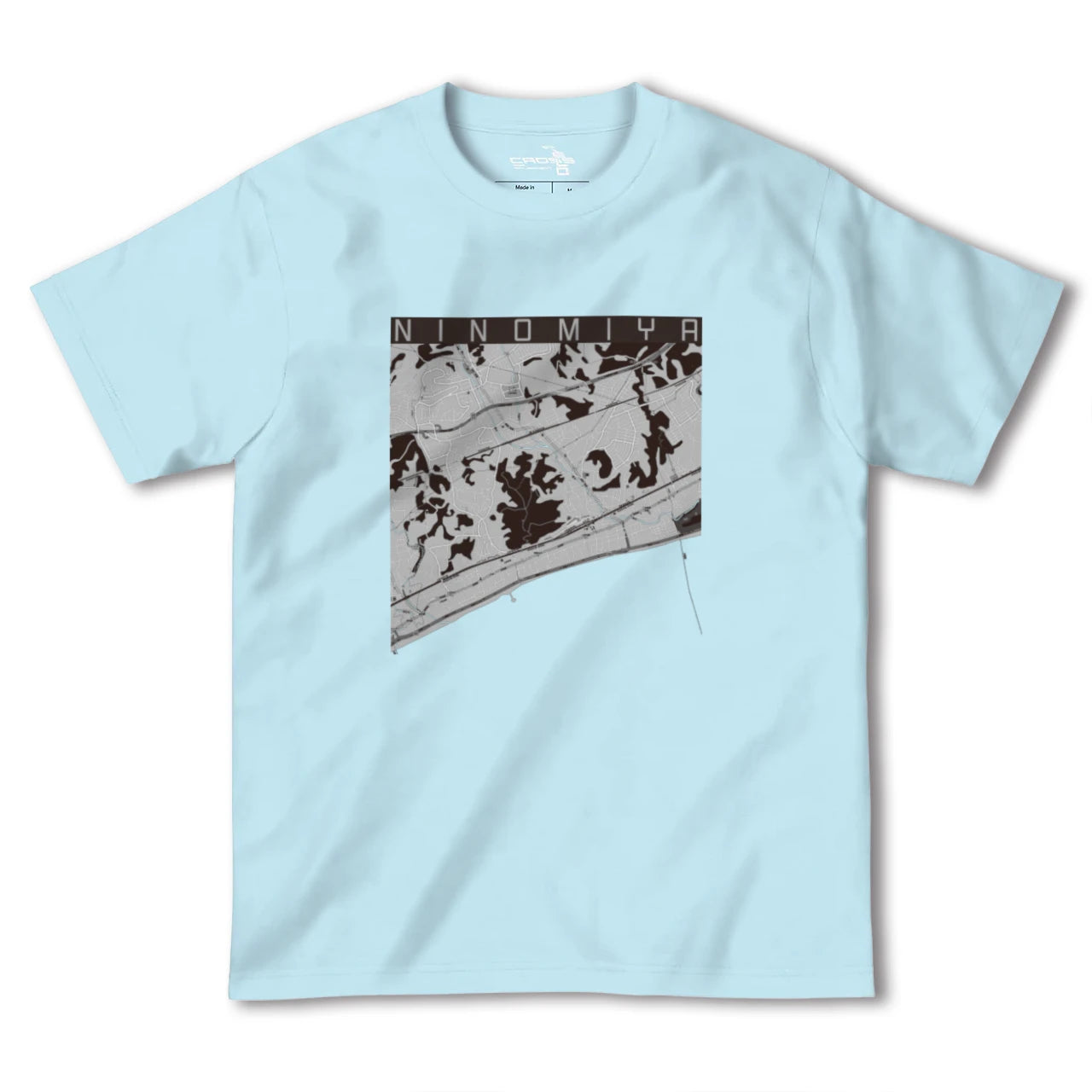 【二宮(神奈川県)】地図柄ヘビーウェイトTシャツ