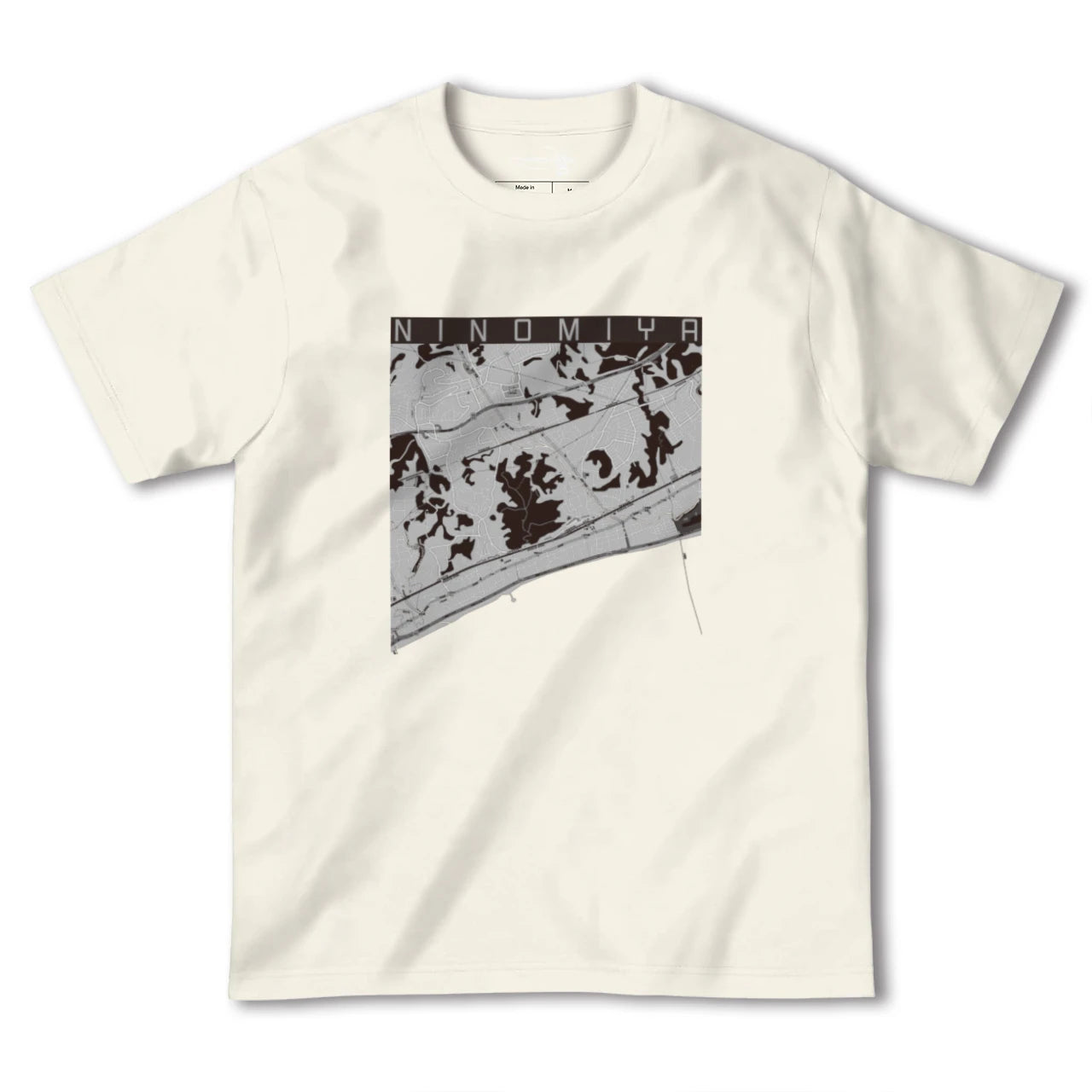 【二宮(神奈川県)】地図柄ヘビーウェイトTシャツ