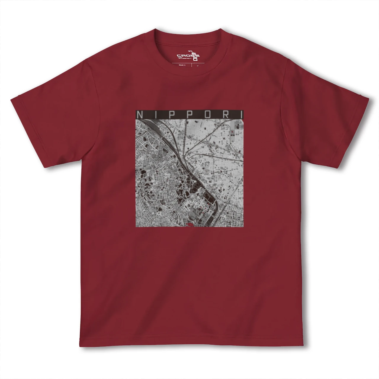 【日暮里(東京都)】地図柄ヘビーウェイトTシャツ