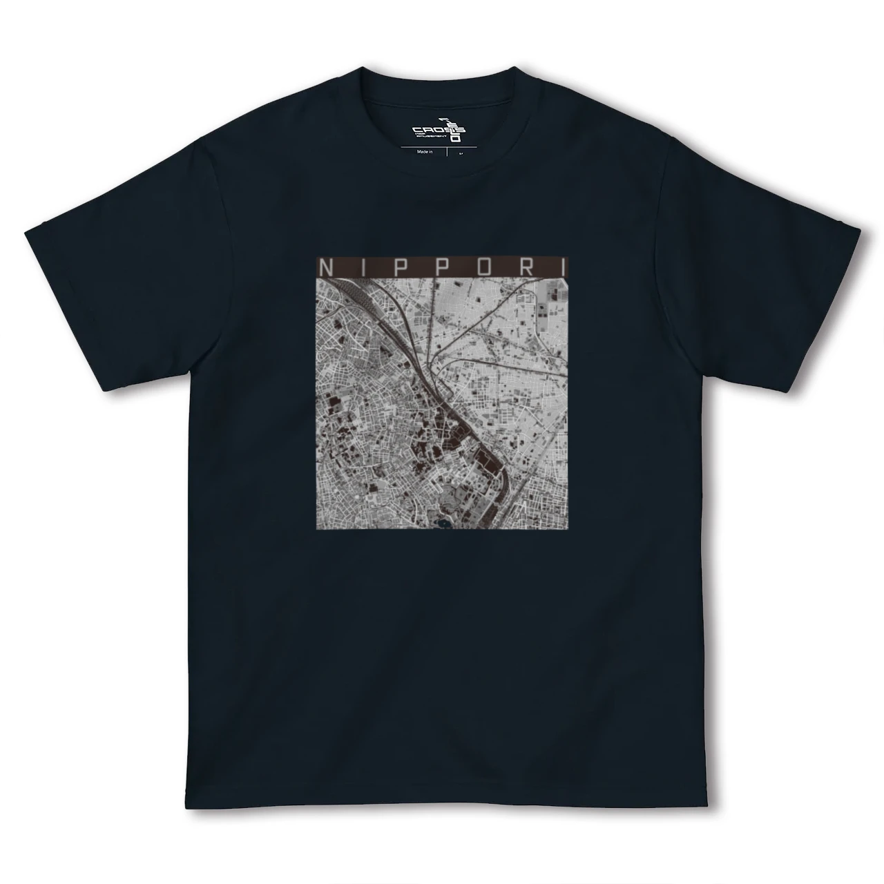 【日暮里(東京都)】地図柄ヘビーウェイトTシャツ