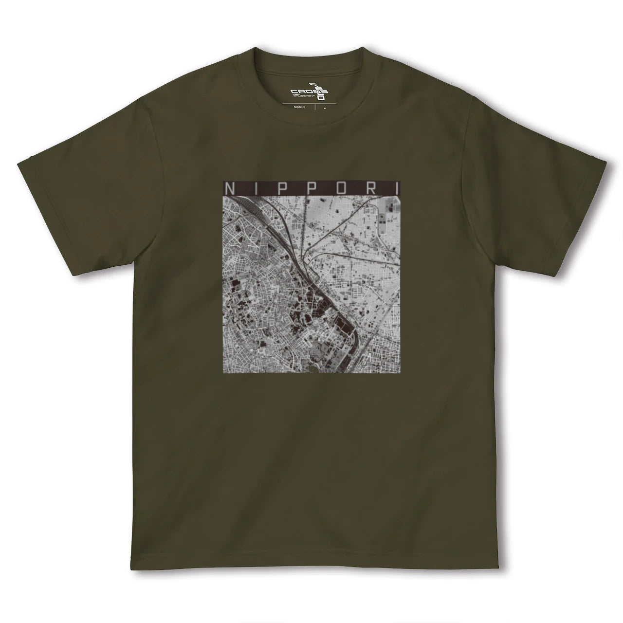 【日暮里(東京都)】地図柄ヘビーウェイトTシャツ