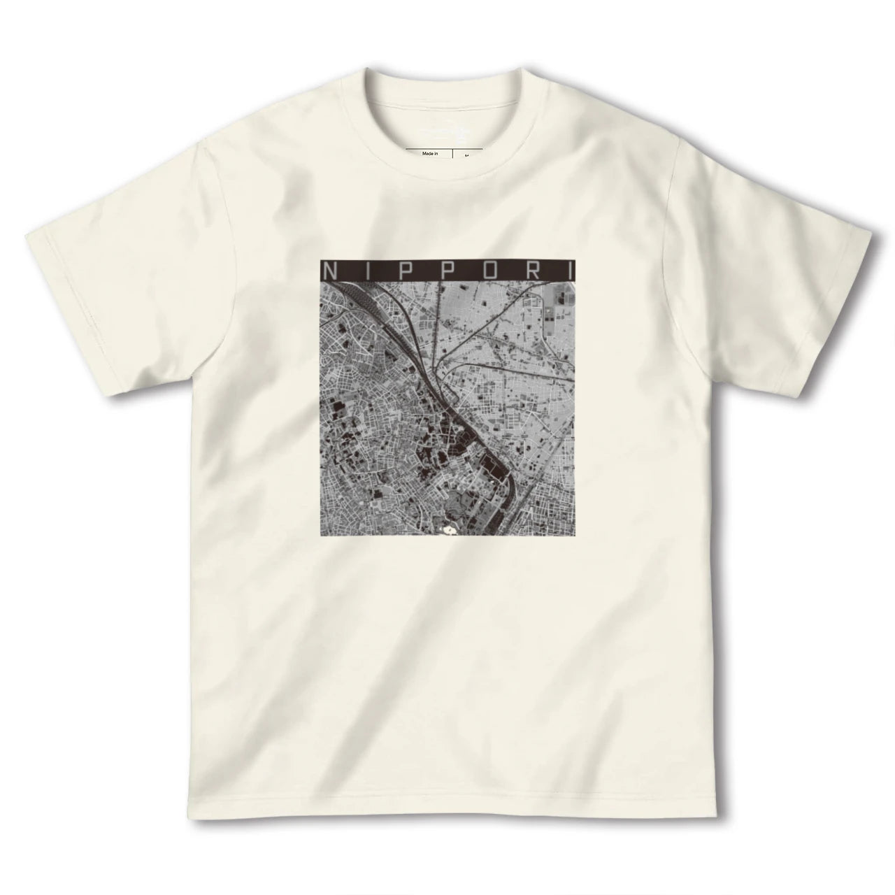 【日暮里(東京都)】地図柄ヘビーウェイトTシャツ