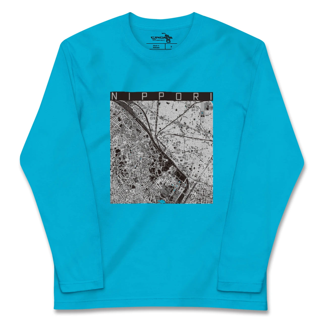 【日暮里(東京都)】地図柄ロングスリーブTシャツ