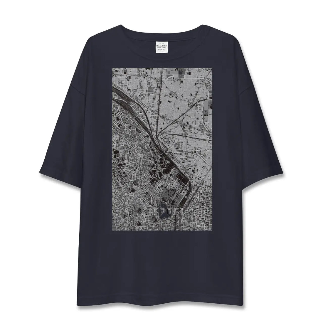 【日暮里(東京都)】地図柄ビッグシルエットTシャツ