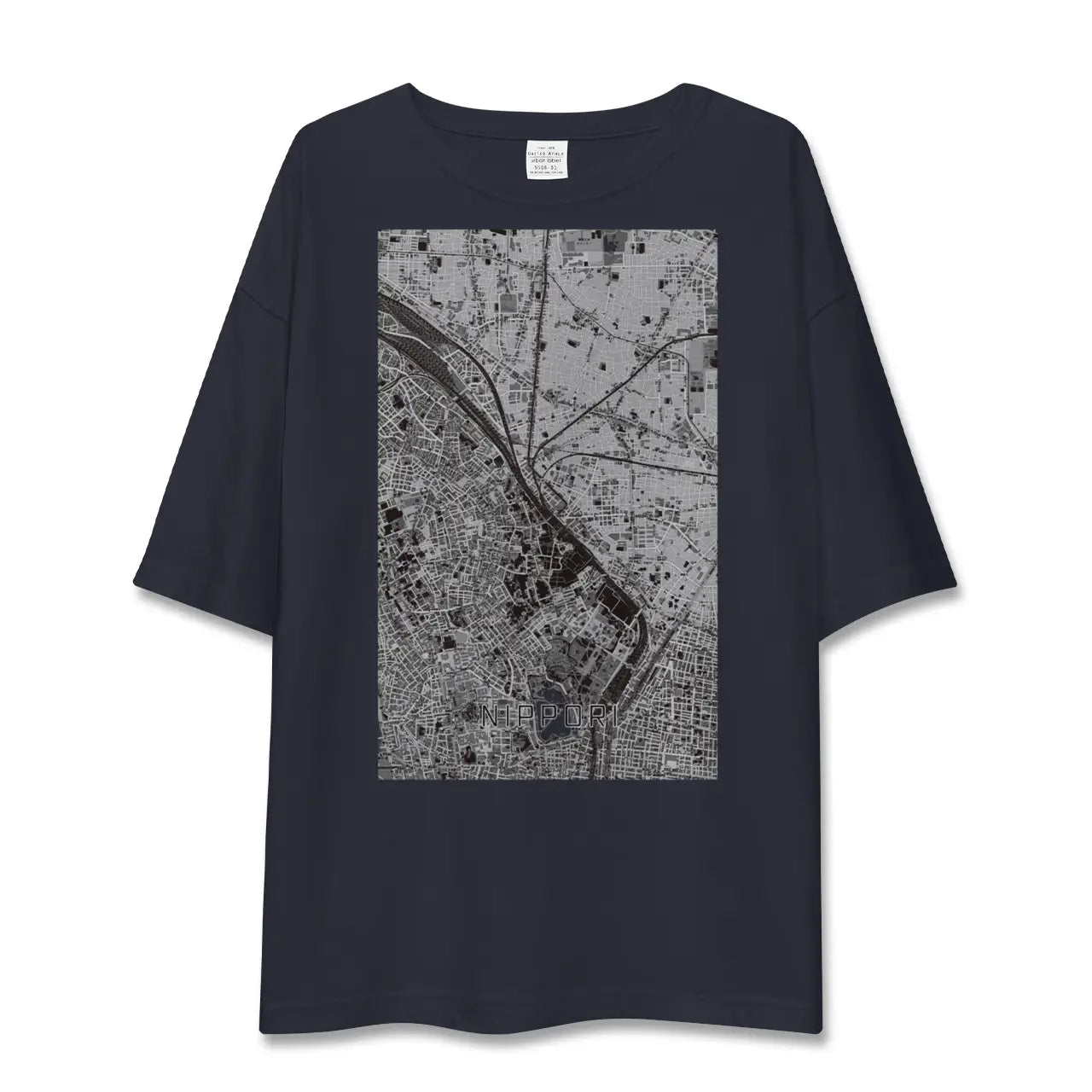 【日暮里(東京都)】地図柄ビッグシルエットTシャツ