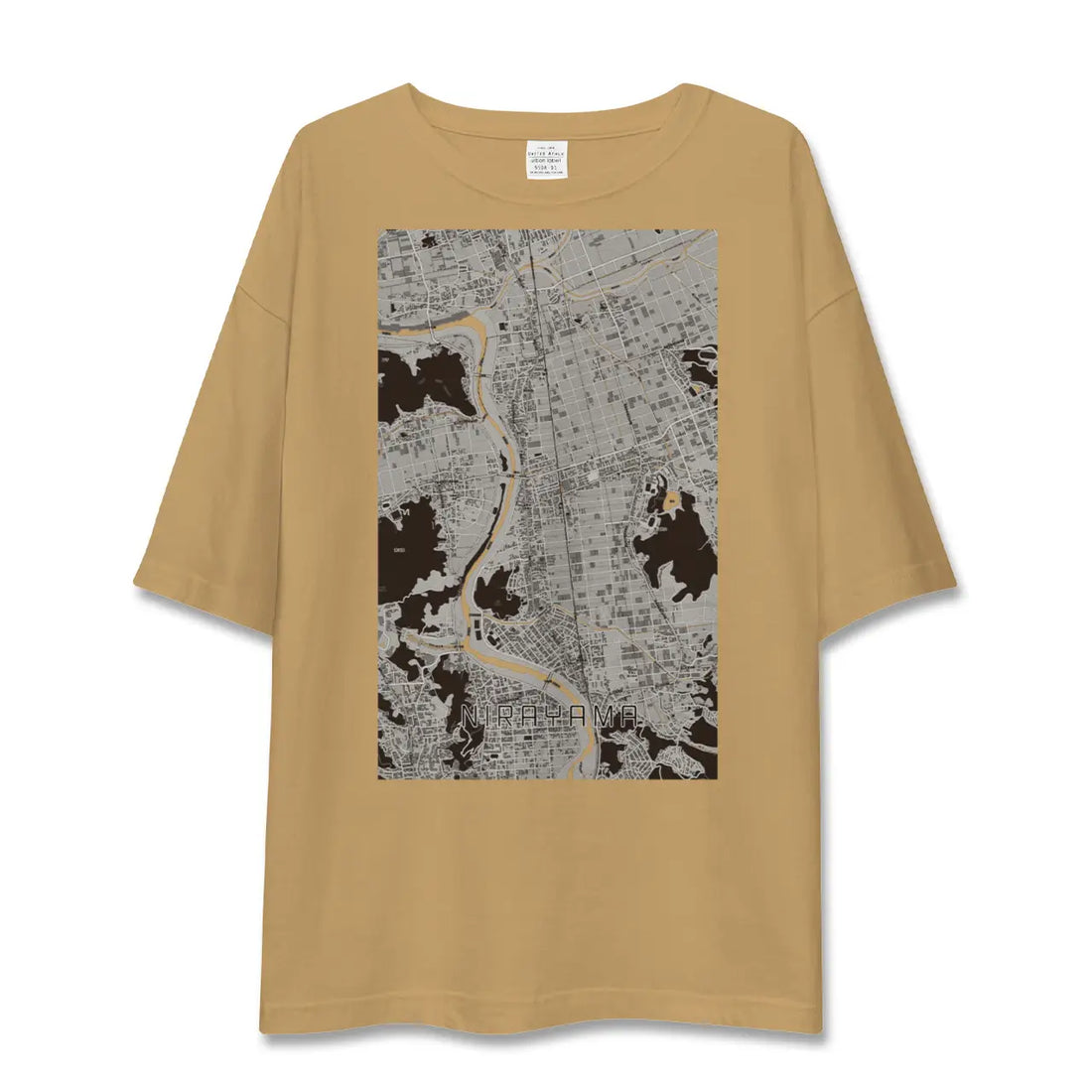 【韮山(静岡県)】地図柄ビッグシルエットTシャツ