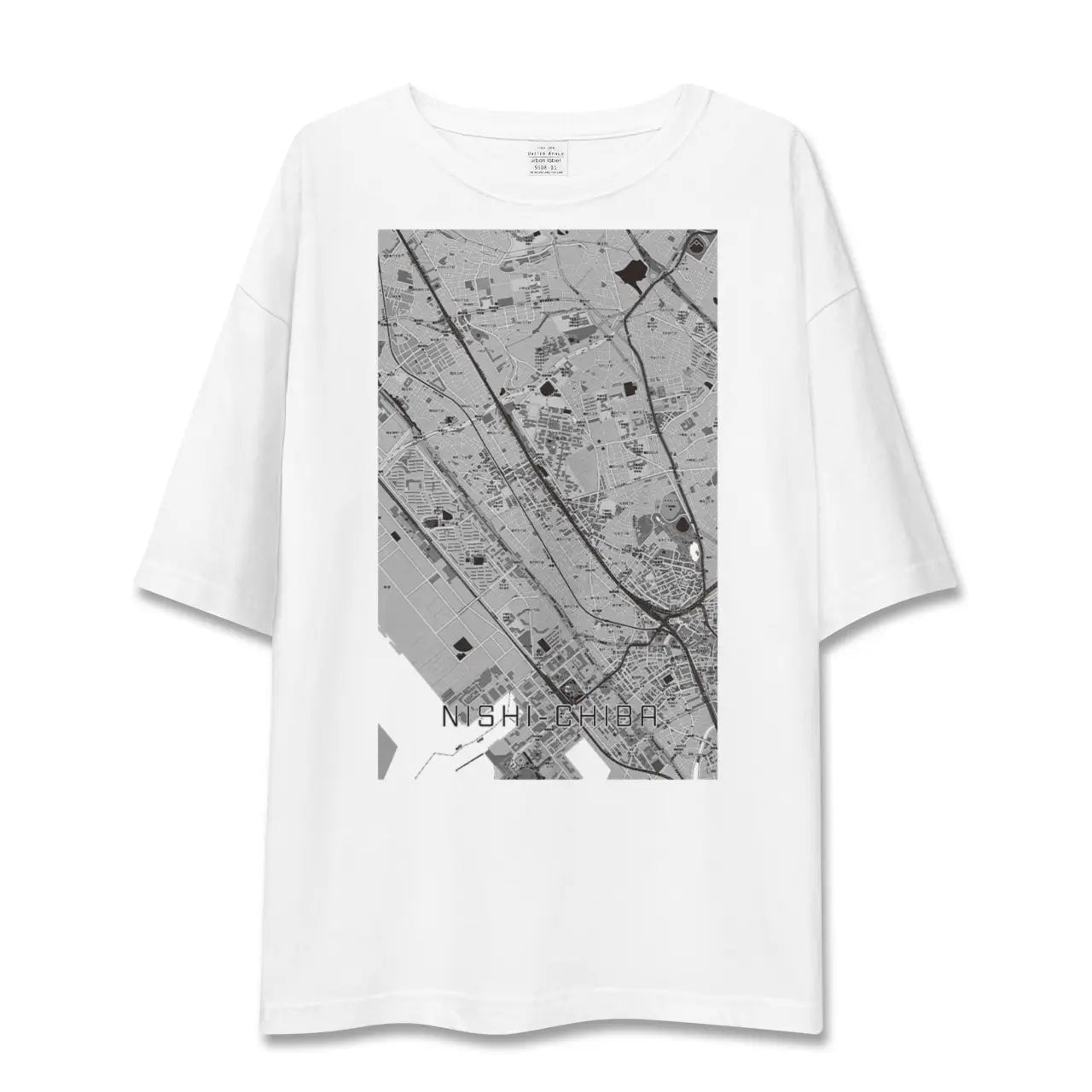 【西千葉(千葉県)】地図柄ビッグシルエットTシャツ