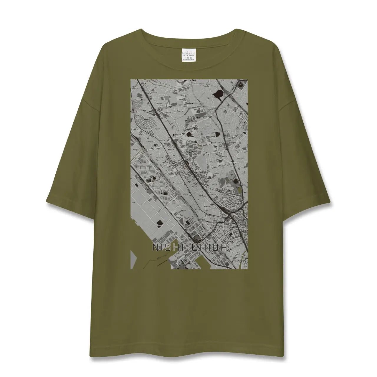 【西千葉(千葉県)】地図柄ビッグシルエットTシャツ