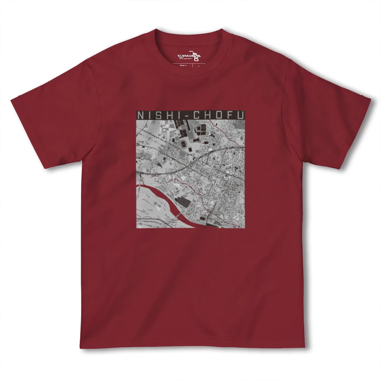 【西調布(東京都)】地図柄ヘビーウェイトTシャツ