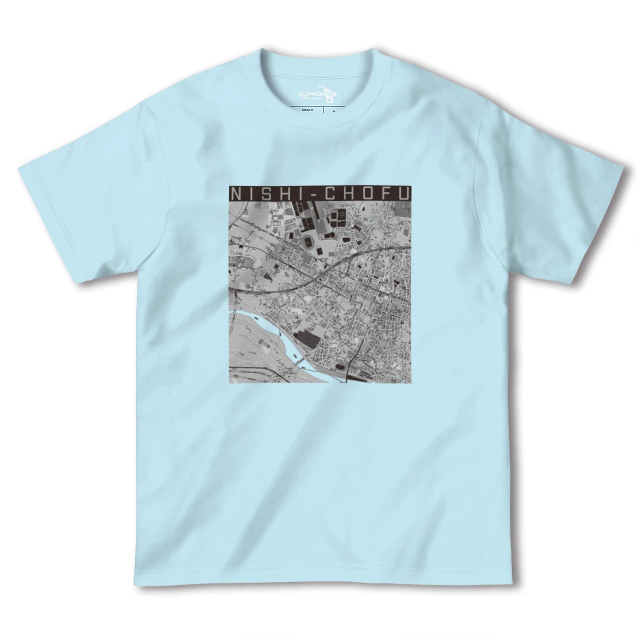【西調布(東京都)】地図柄ヘビーウェイトTシャツ