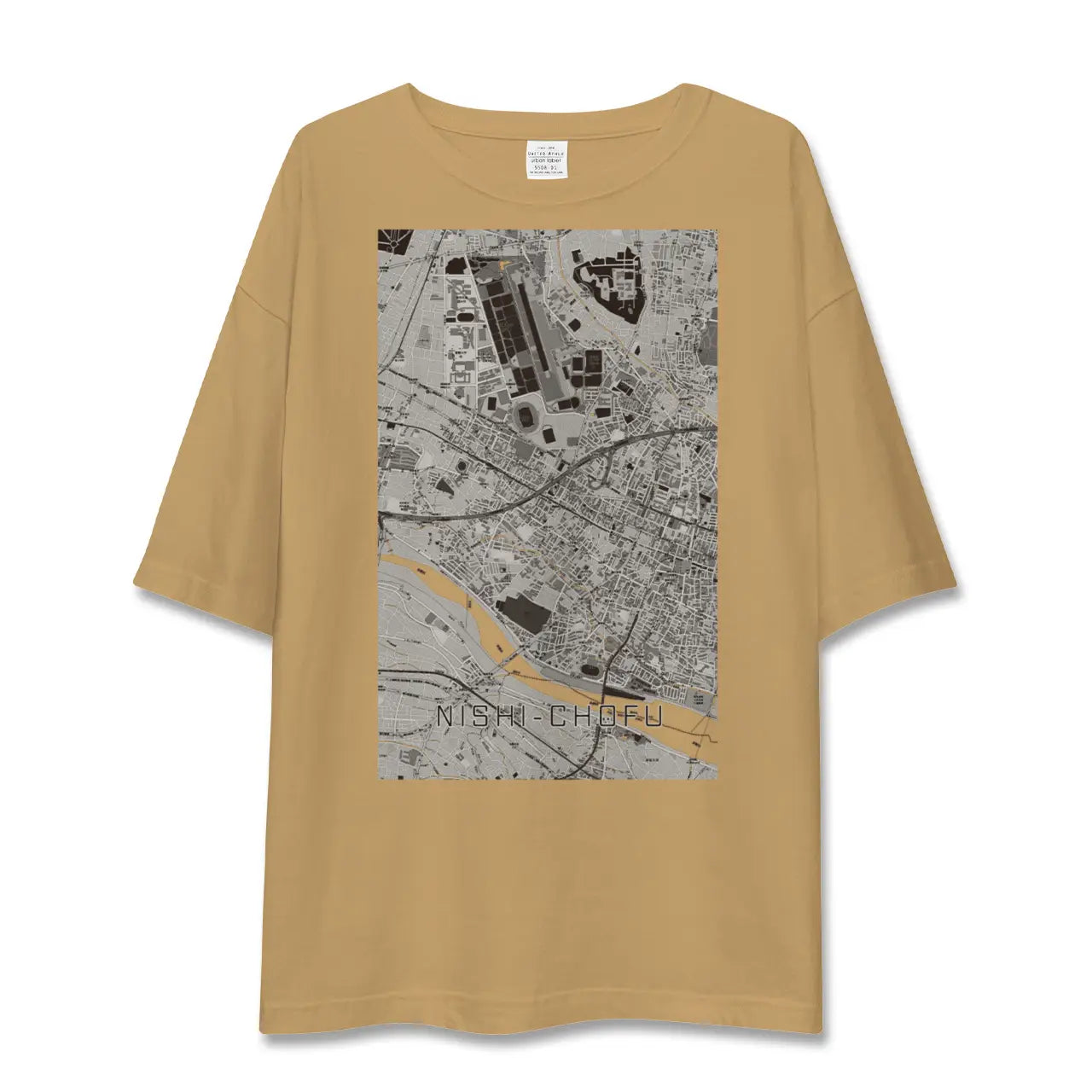 【西調布(東京都)】地図柄ビッグシルエットTシャツ