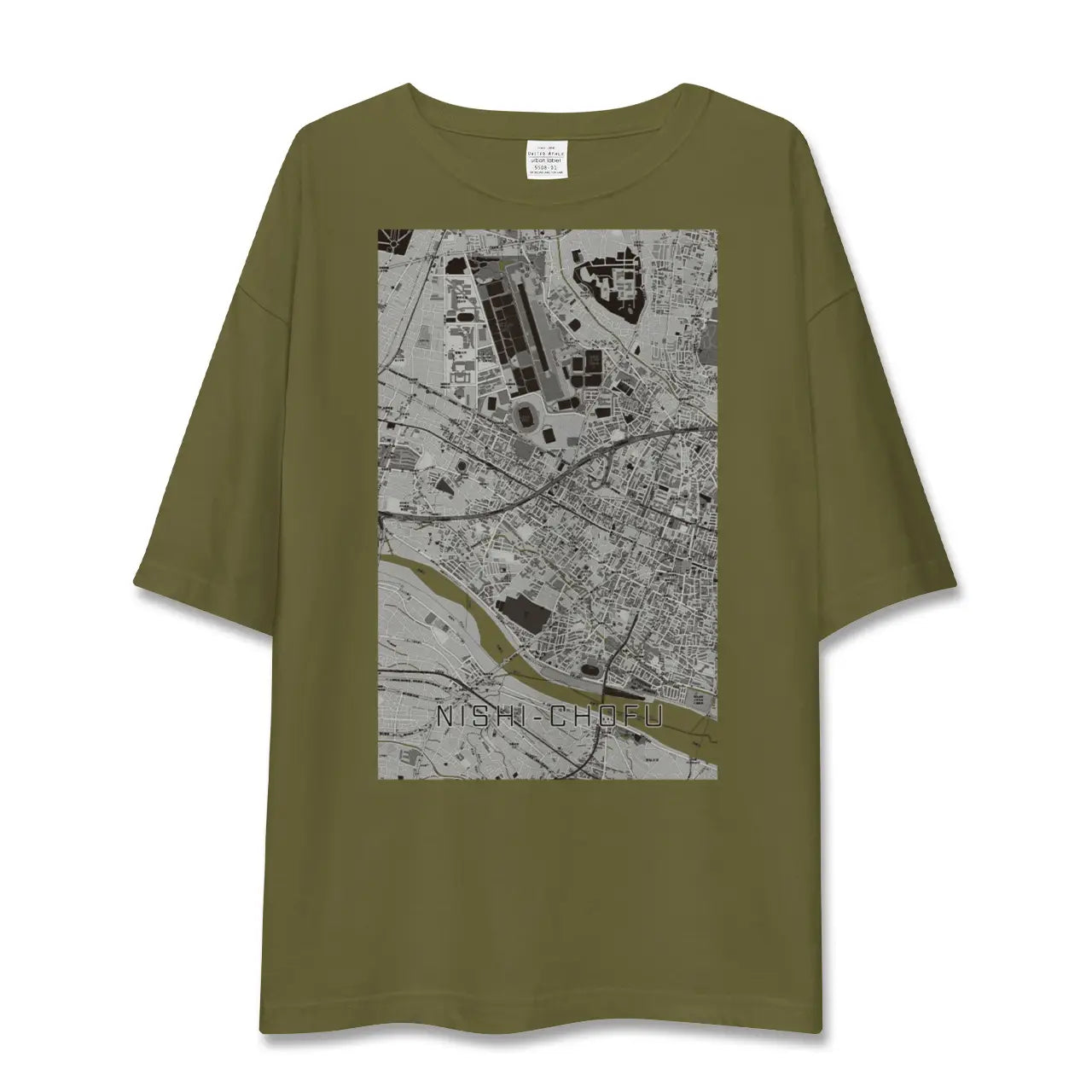 【西調布(東京都)】地図柄ビッグシルエットTシャツ
