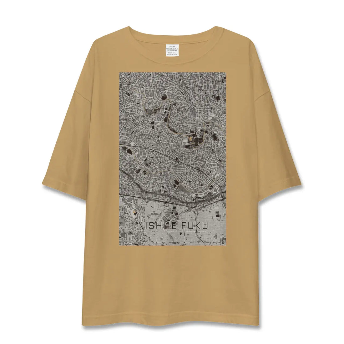 【西永福(東京都)】地図柄ビッグシルエットTシャツ