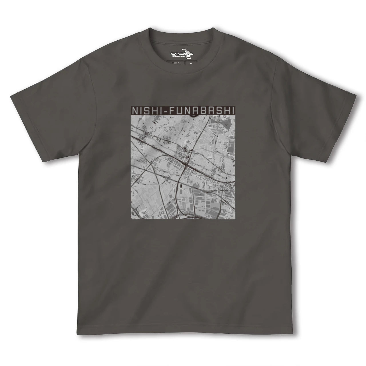 【西船橋(千葉県)】地図柄ヘビーウェイトTシャツ