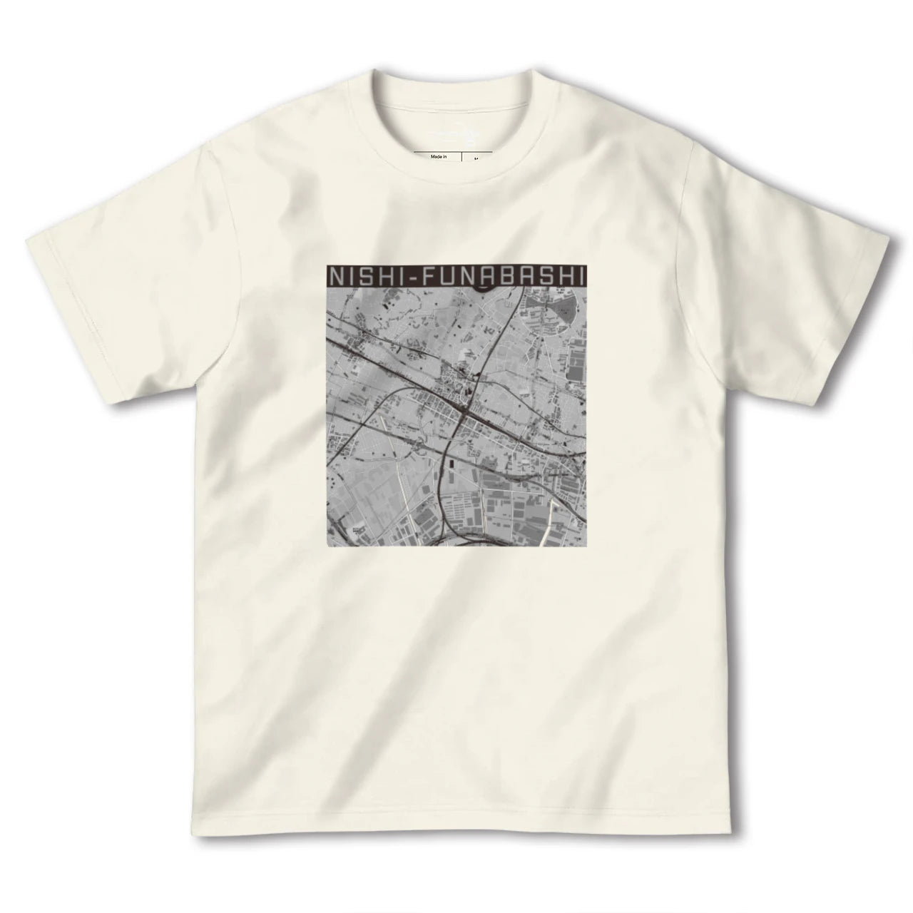 【西船橋(千葉県)】地図柄ヘビーウェイトTシャツ