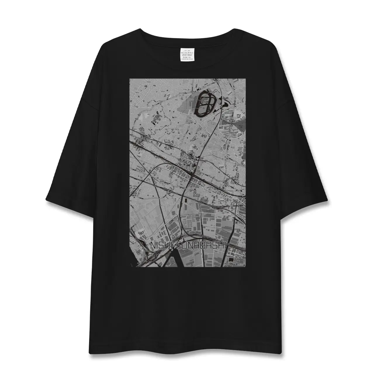 【西船橋(千葉県)】地図柄ビッグシルエットTシャツ