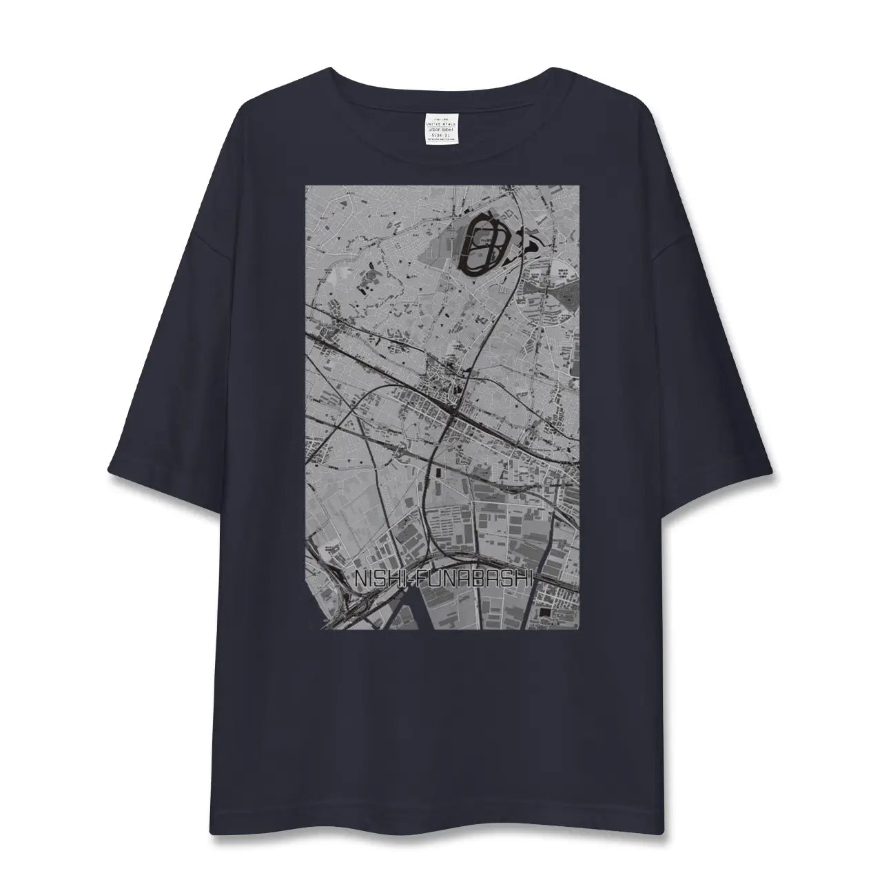 【西船橋(千葉県)】地図柄ビッグシルエットTシャツ