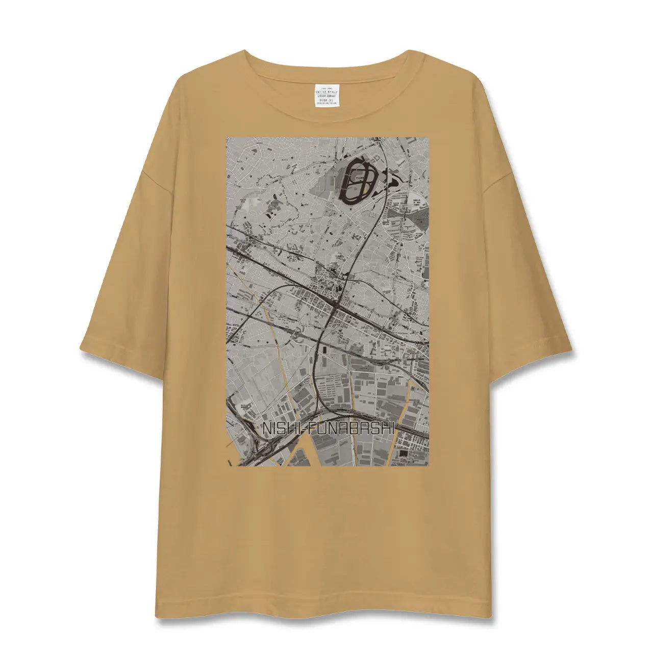 【西船橋(千葉県)】地図柄ビッグシルエットTシャツ