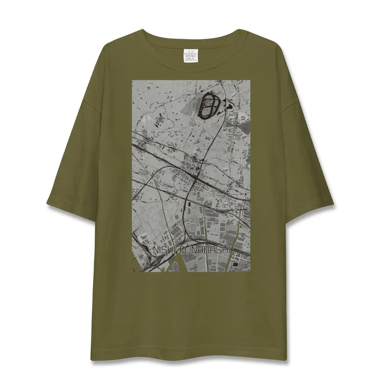 【西船橋(千葉県)】地図柄ビッグシルエットTシャツ