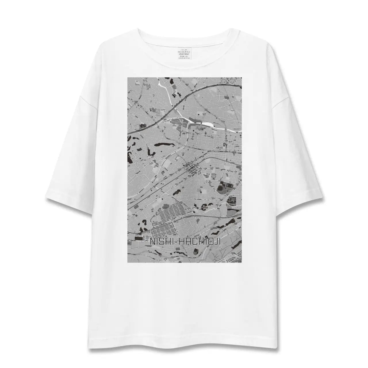 【西八王子(東京都)】地図柄ビッグシルエットTシャツ
