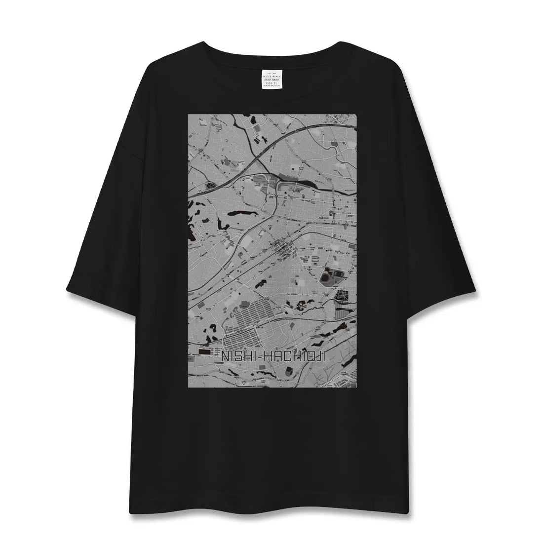 【西八王子(東京都)】地図柄ビッグシルエットTシャツ