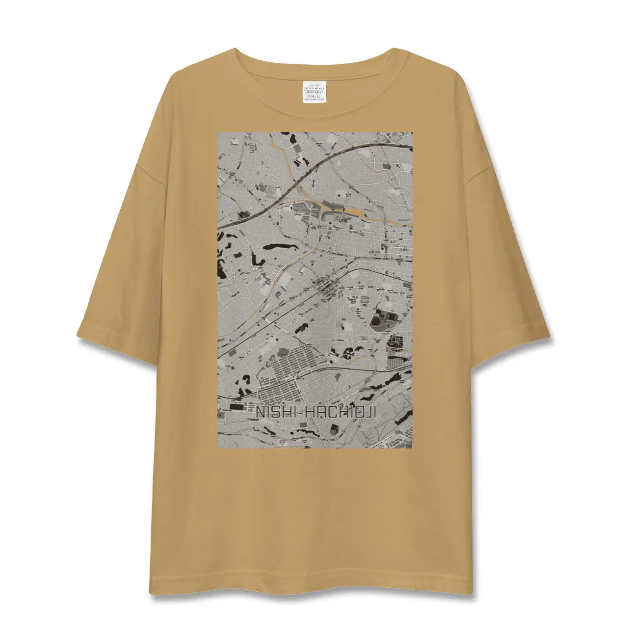 【西八王子(東京都)】地図柄ビッグシルエットTシャツ