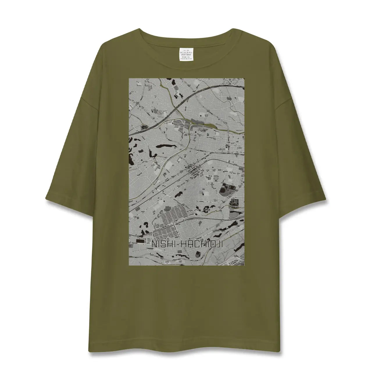 【西八王子(東京都)】地図柄ビッグシルエットTシャツ