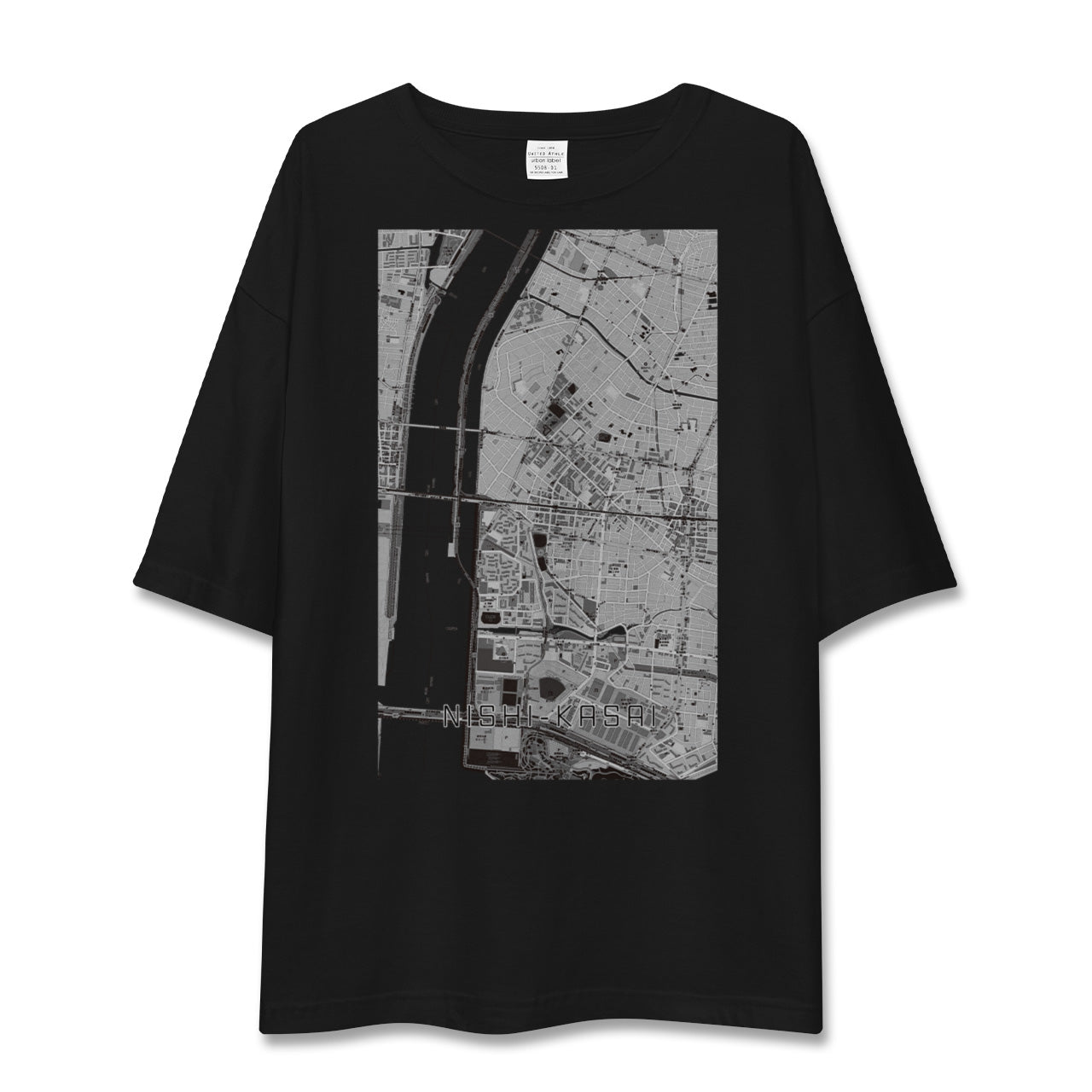 【西葛西(東京都)】地図柄ビッグシルエットTシャツ
