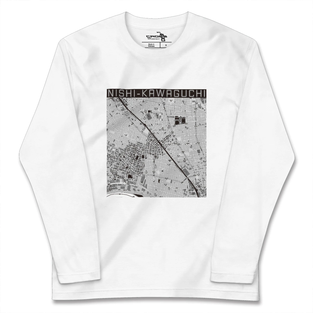 【西川口(埼玉県)】地図柄ロングスリーブTシャツ