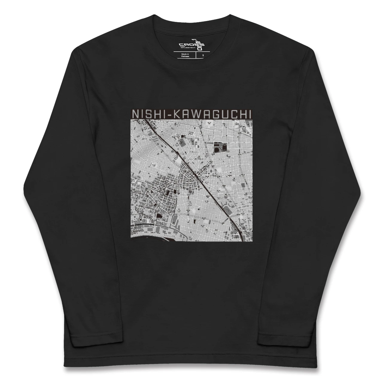 【西川口(埼玉県)】地図柄ロングスリーブTシャツ