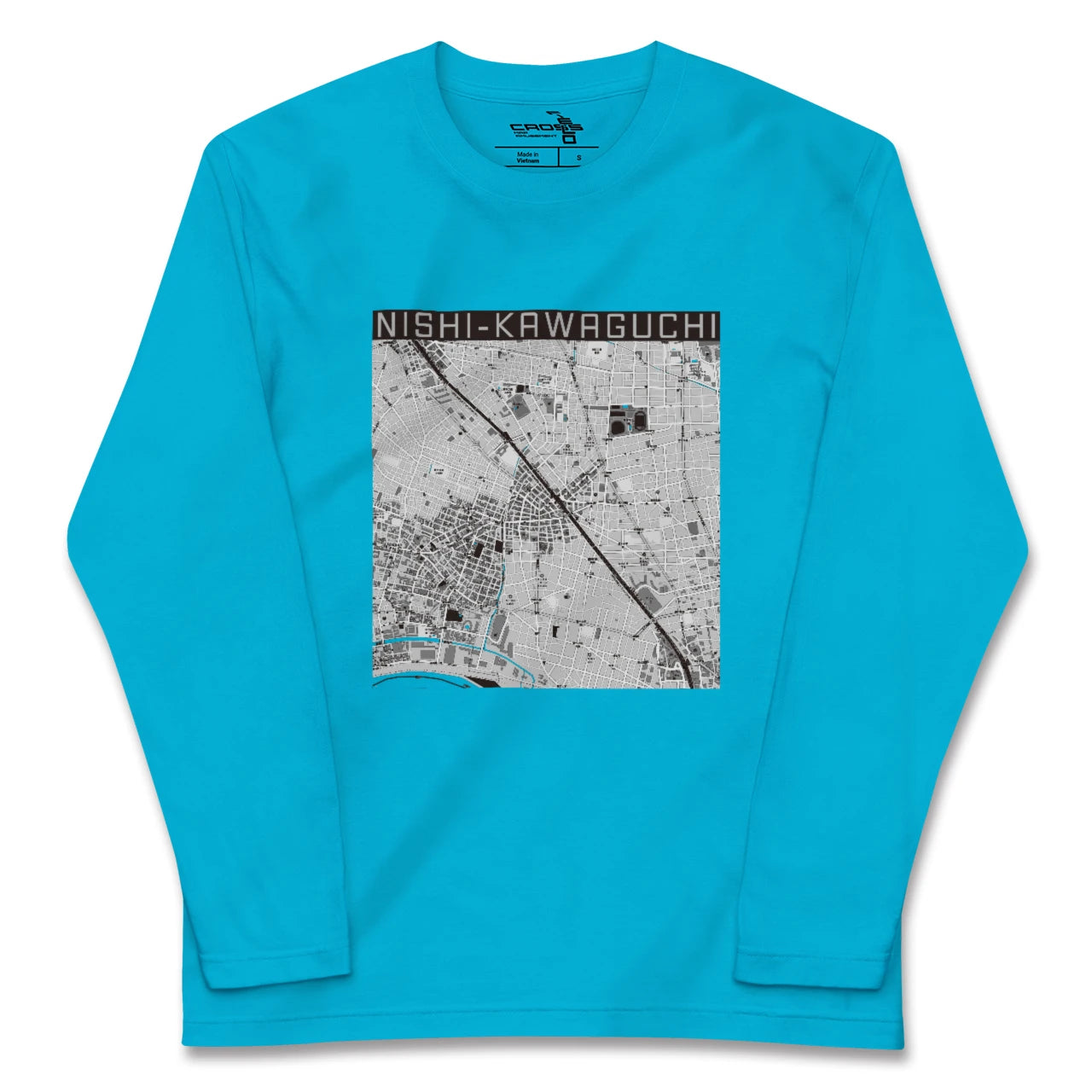 【西川口(埼玉県)】地図柄ロングスリーブTシャツ