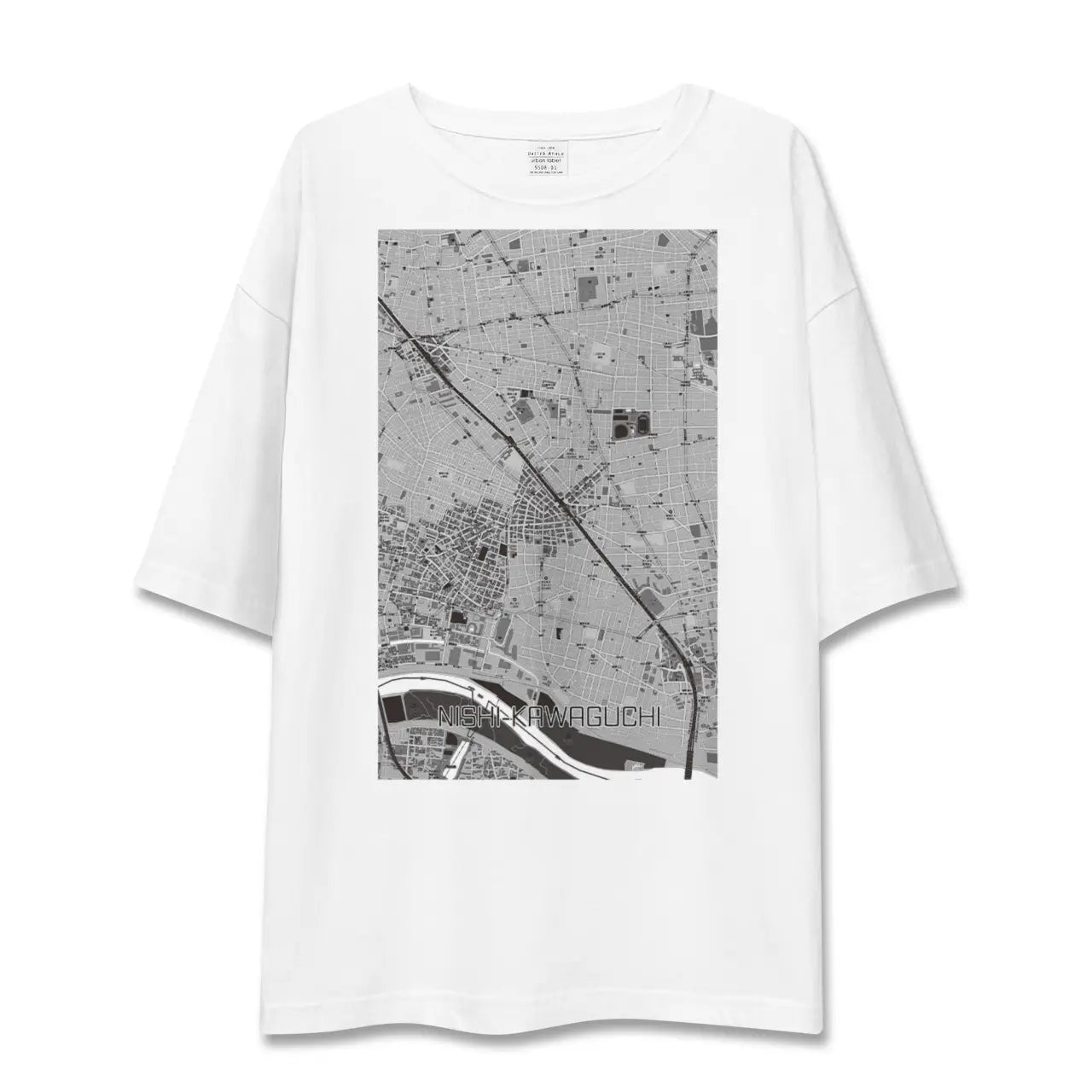 【西川口(埼玉県)】地図柄ビッグシルエットTシャツ