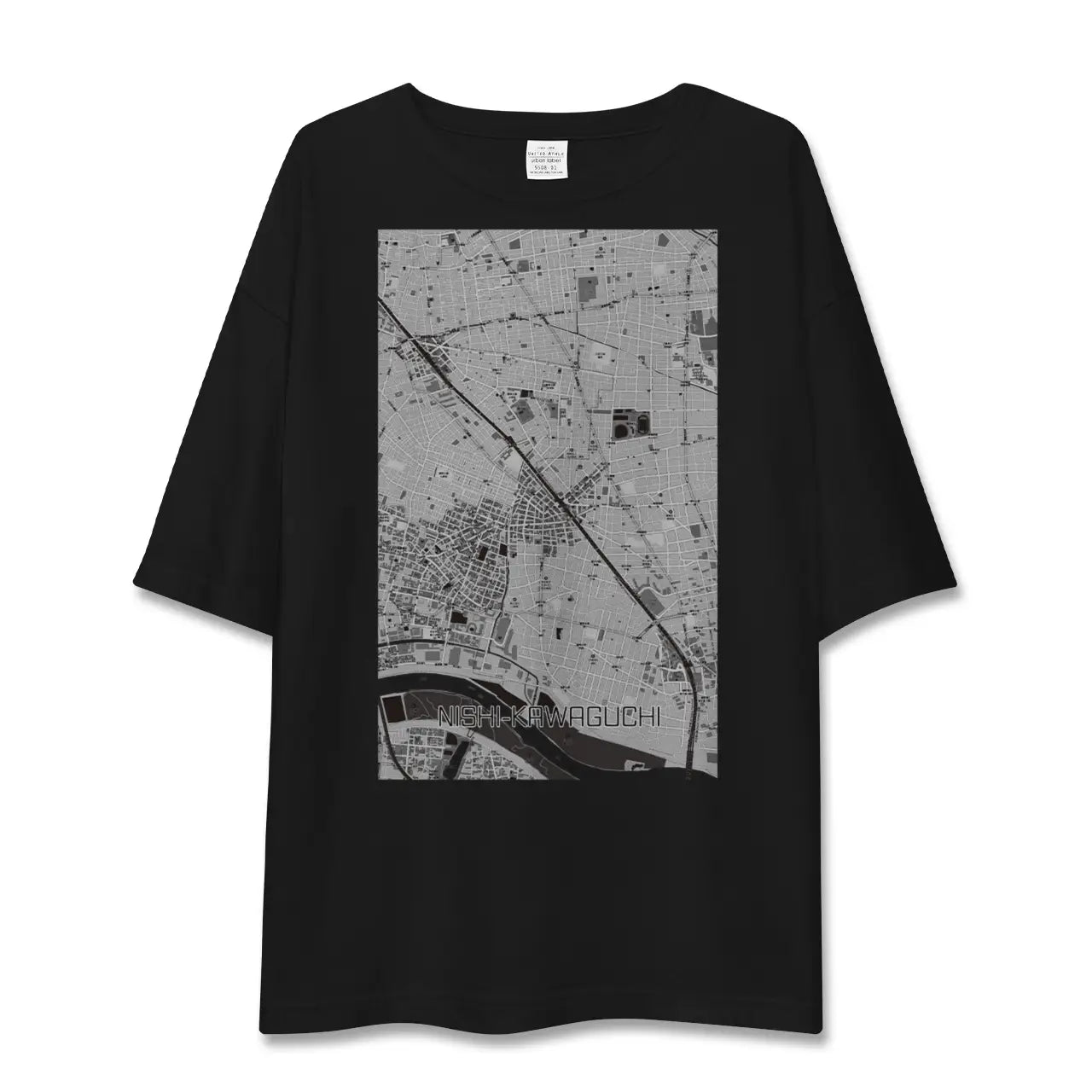 【西川口(埼玉県)】地図柄ビッグシルエットTシャツ
