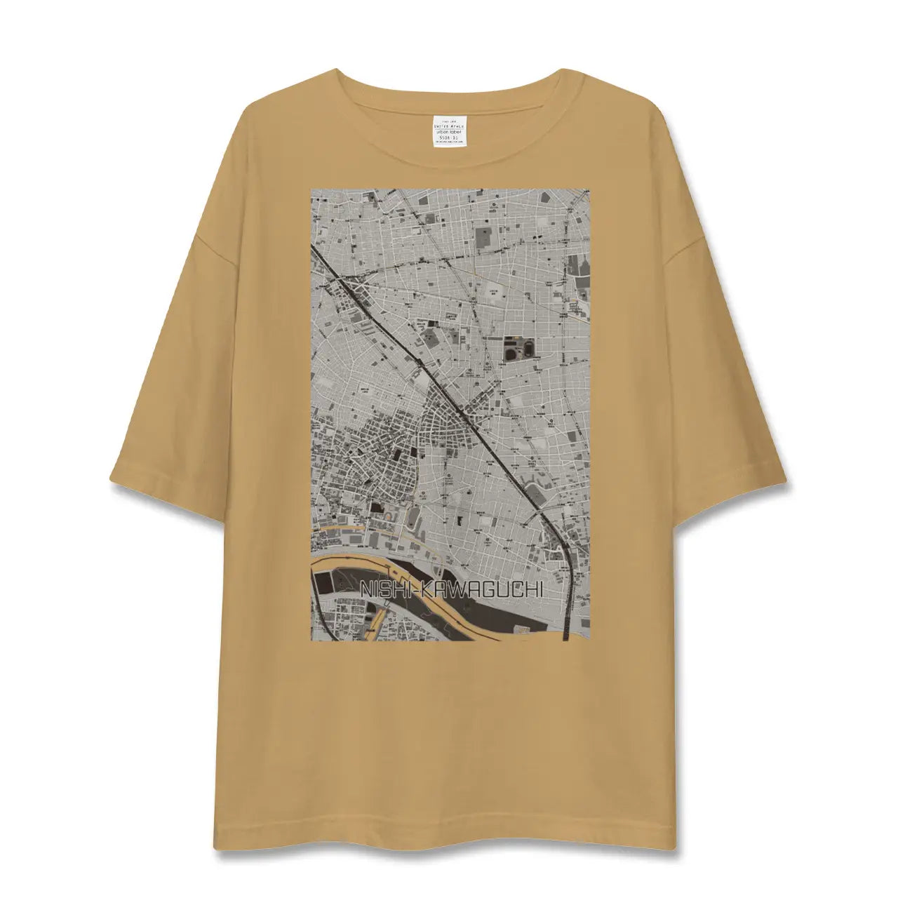 【西川口(埼玉県)】地図柄ビッグシルエットTシャツ