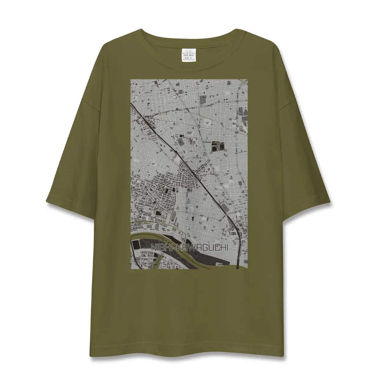 【西川口(埼玉県)】地図柄ビッグシルエットTシャツ