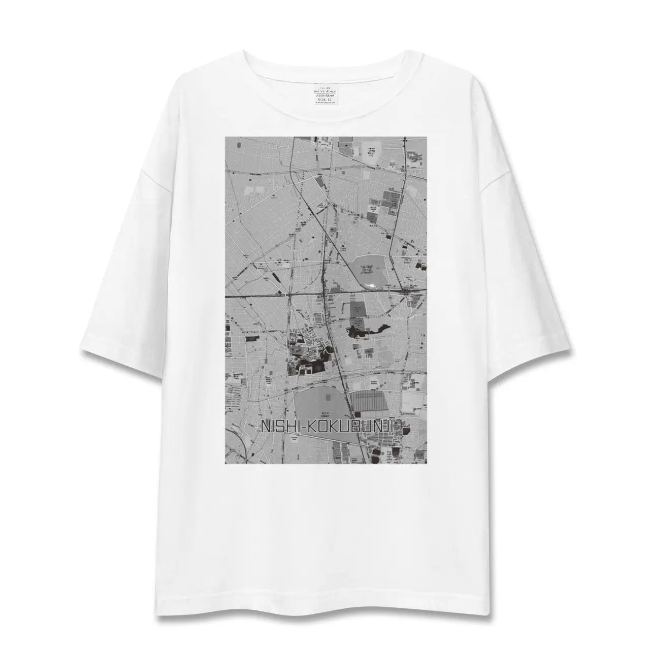 【西国分寺(東京都)】地図柄ビッグシルエットTシャツ