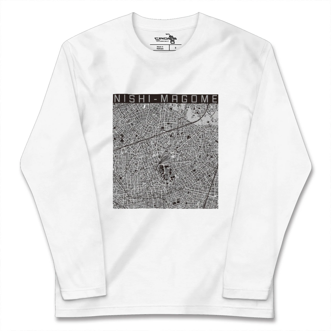 【西馬込(東京都)】地図柄ロングスリーブTシャツ