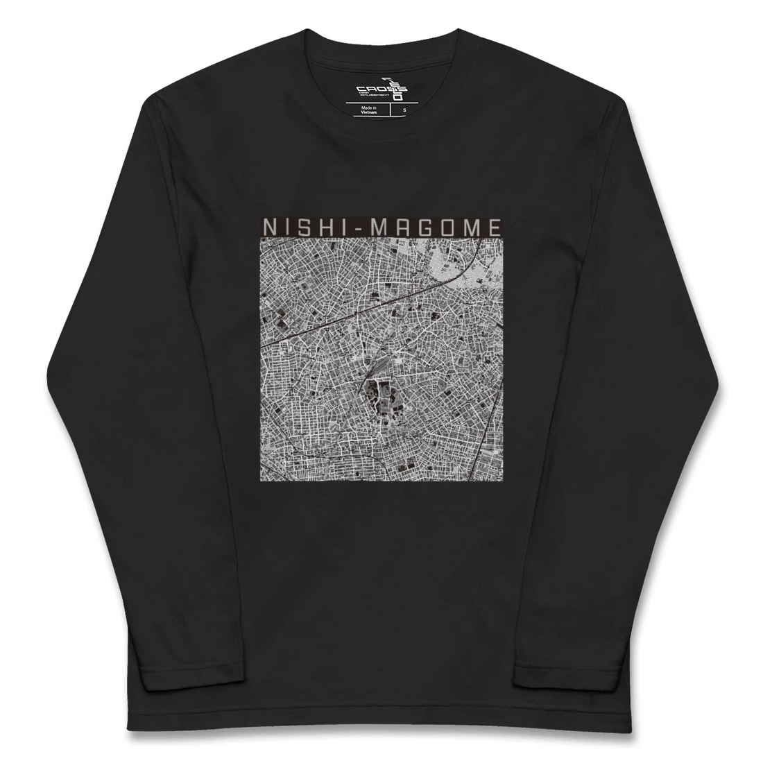 【西馬込(東京都)】地図柄ロングスリーブTシャツ