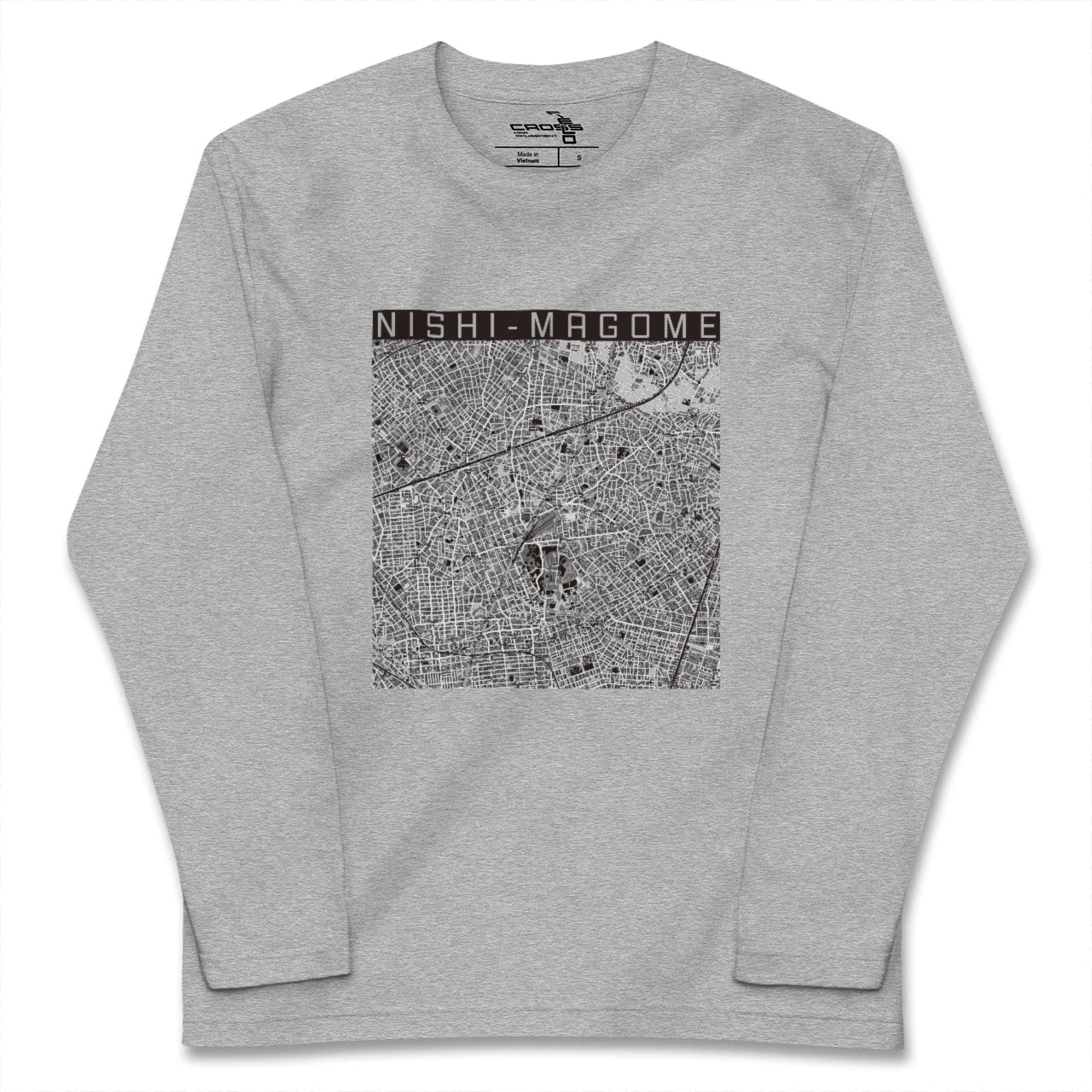 【西馬込(東京都)】地図柄ロングスリーブTシャツ