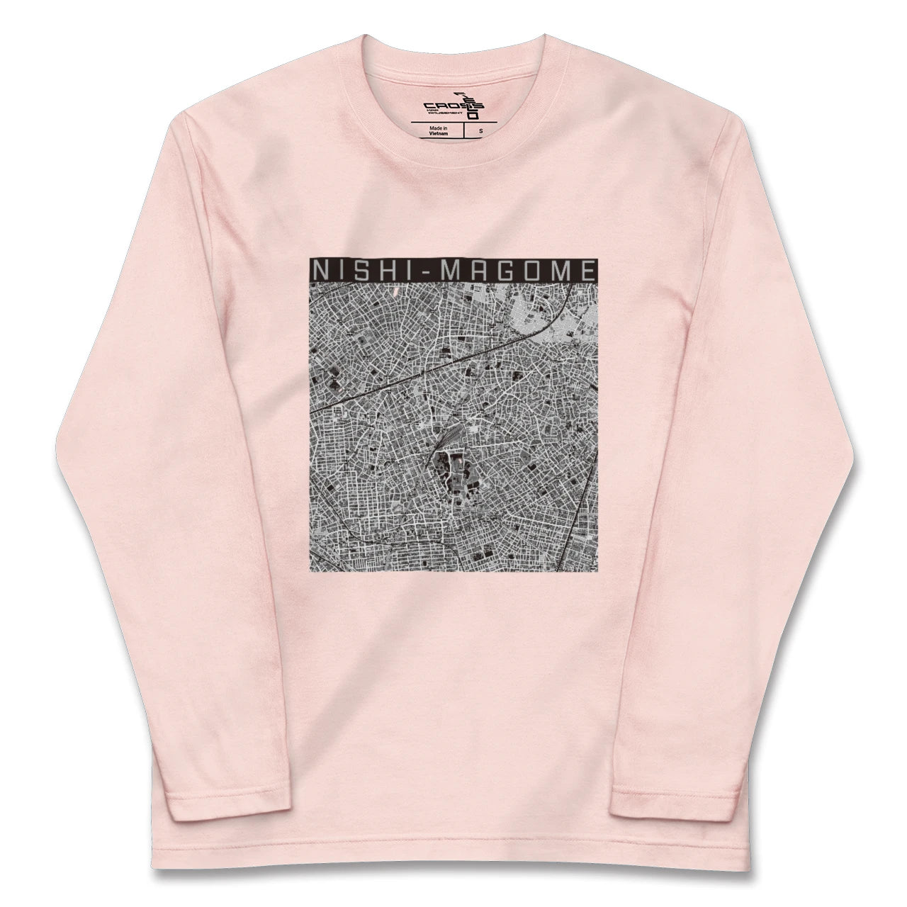 【西馬込(東京都)】地図柄ロングスリーブTシャツ