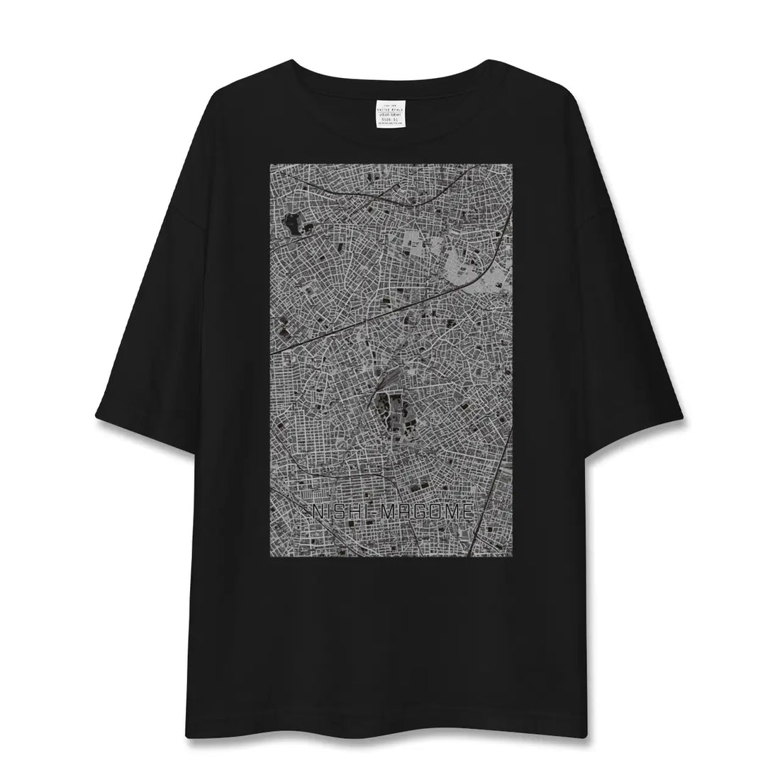 【西馬込(東京都)】地図柄ビッグシルエットTシャツ