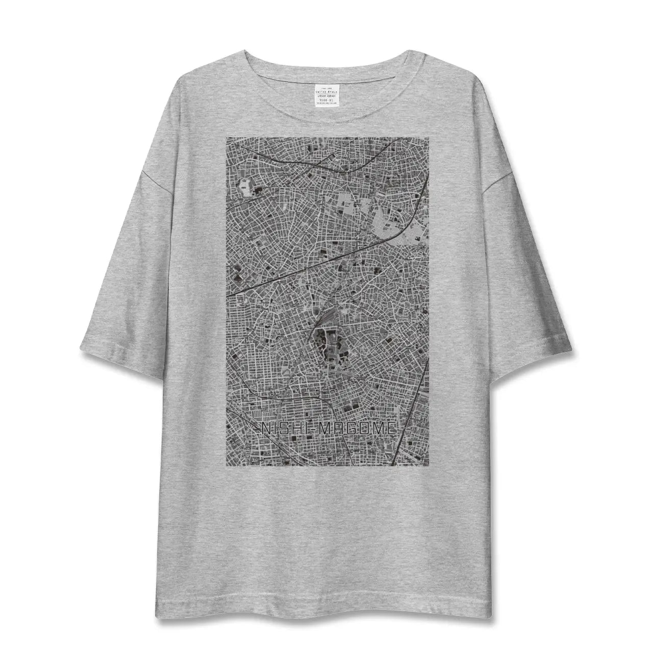 【西馬込(東京都)】地図柄ビッグシルエットTシャツ
