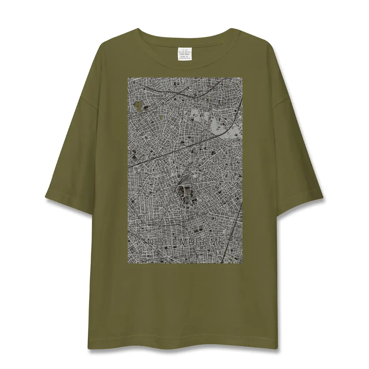 【西馬込(東京都)】地図柄ビッグシルエットTシャツ