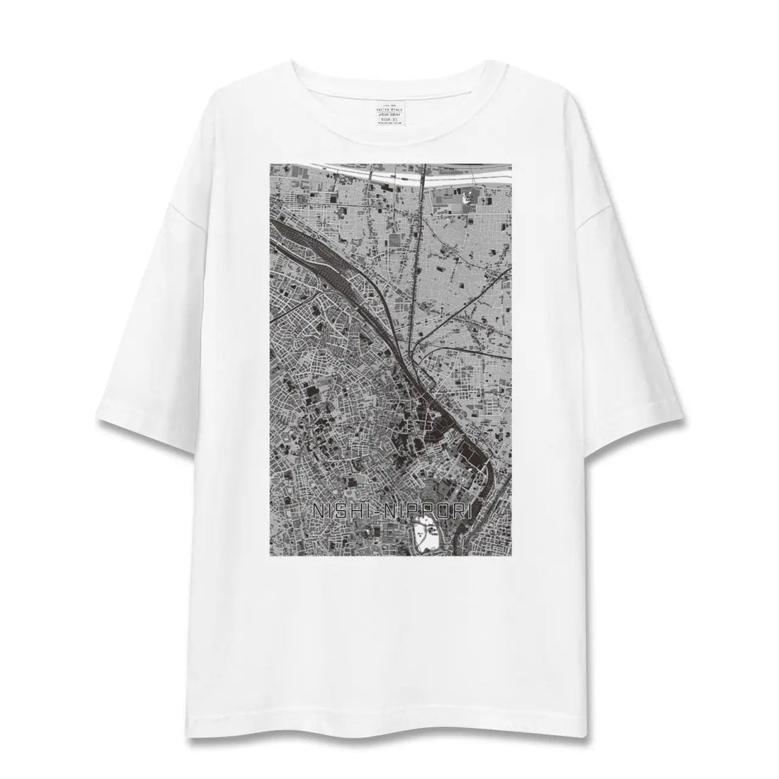 【西日暮里(東京都)】地図柄ビッグシルエットTシャツ