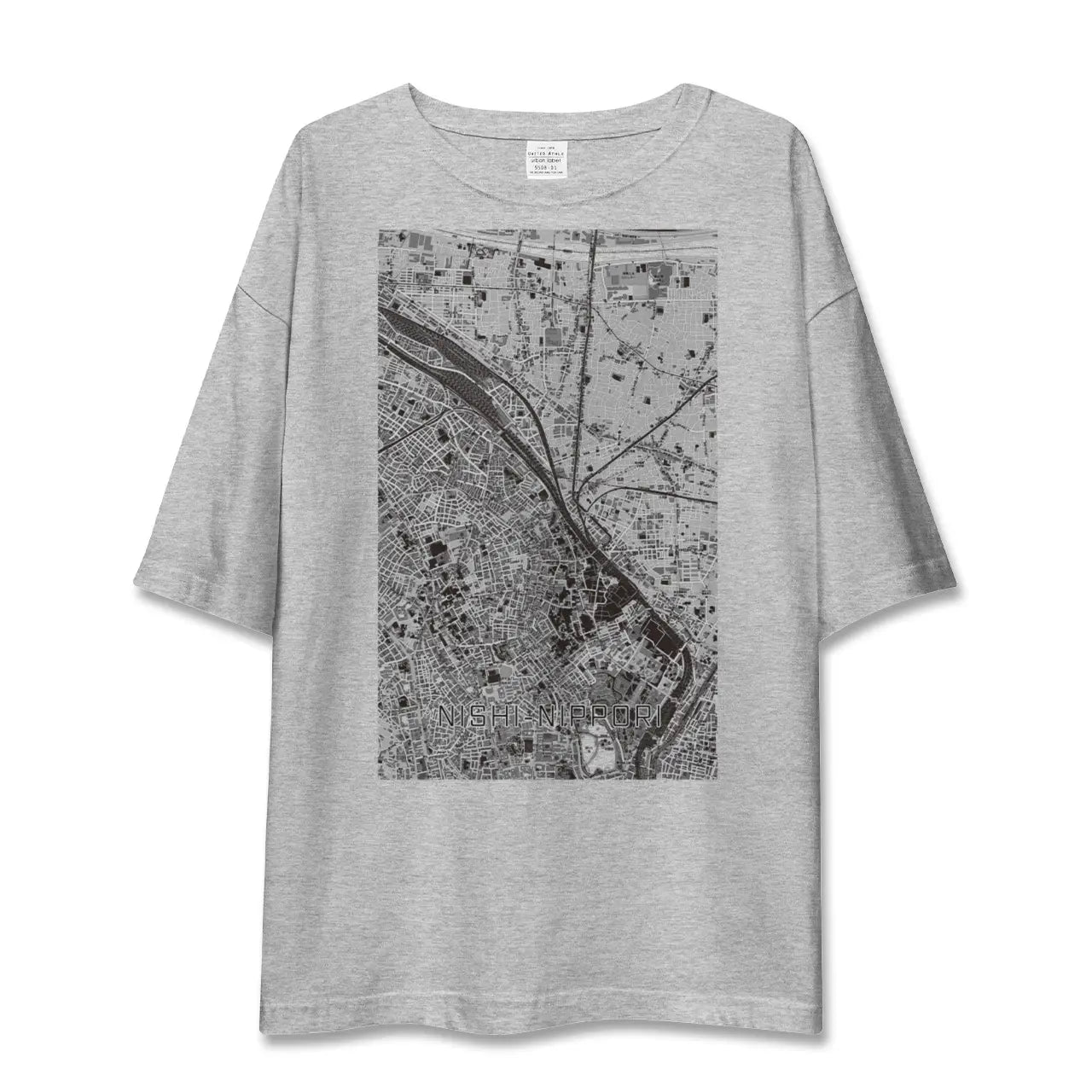 【西日暮里(東京都)】地図柄ビッグシルエットTシャツ