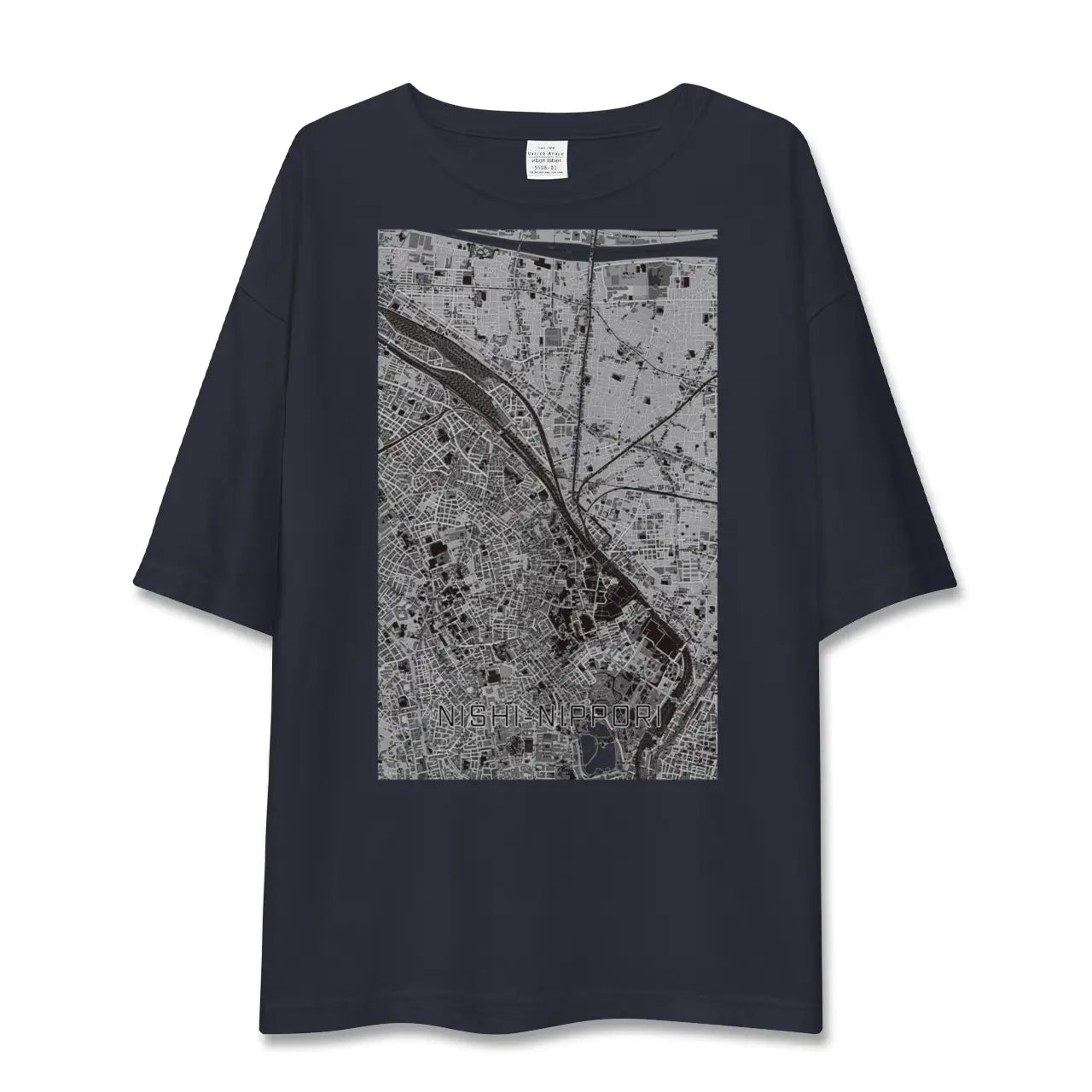 【西日暮里(東京都)】地図柄ビッグシルエットTシャツ