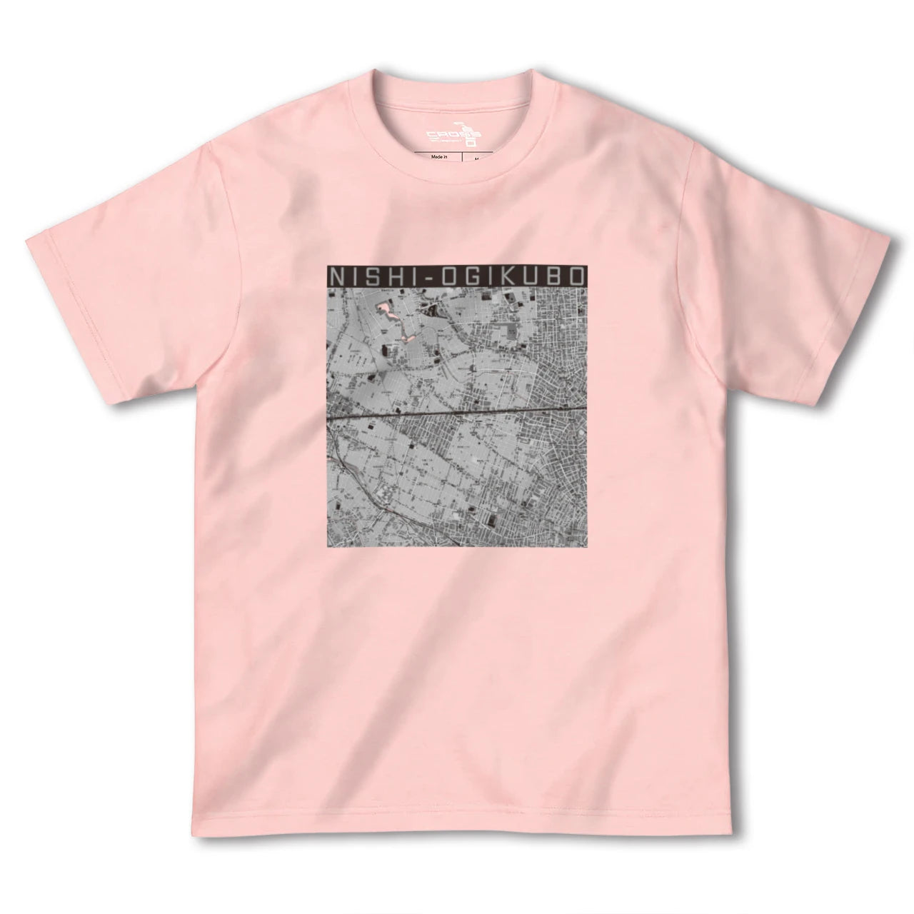【西荻窪2(東京都)】地図柄ヘビーウェイトTシャツ
