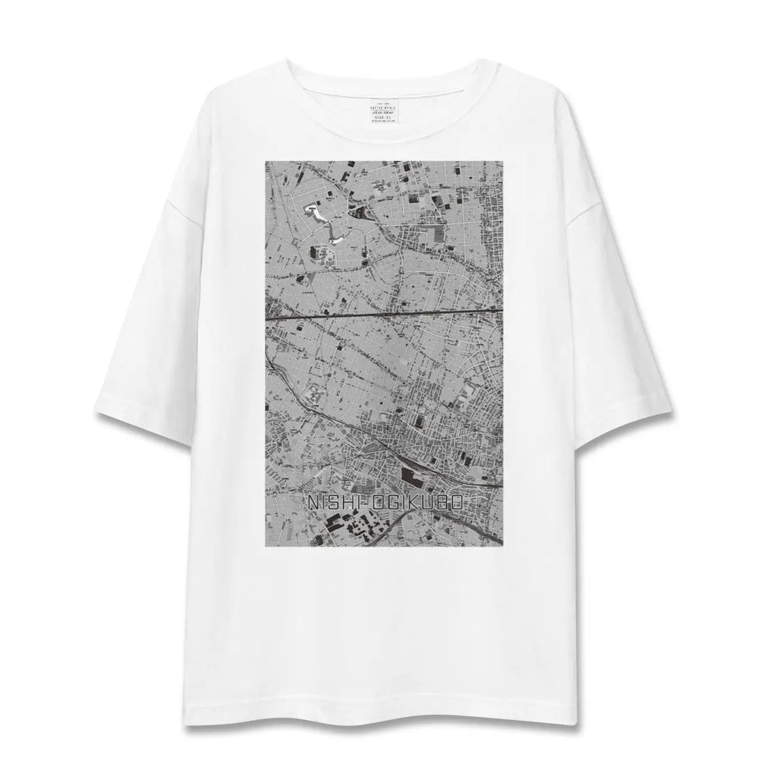 【西荻窪(東京都)】地図柄ビッグシルエットTシャツ