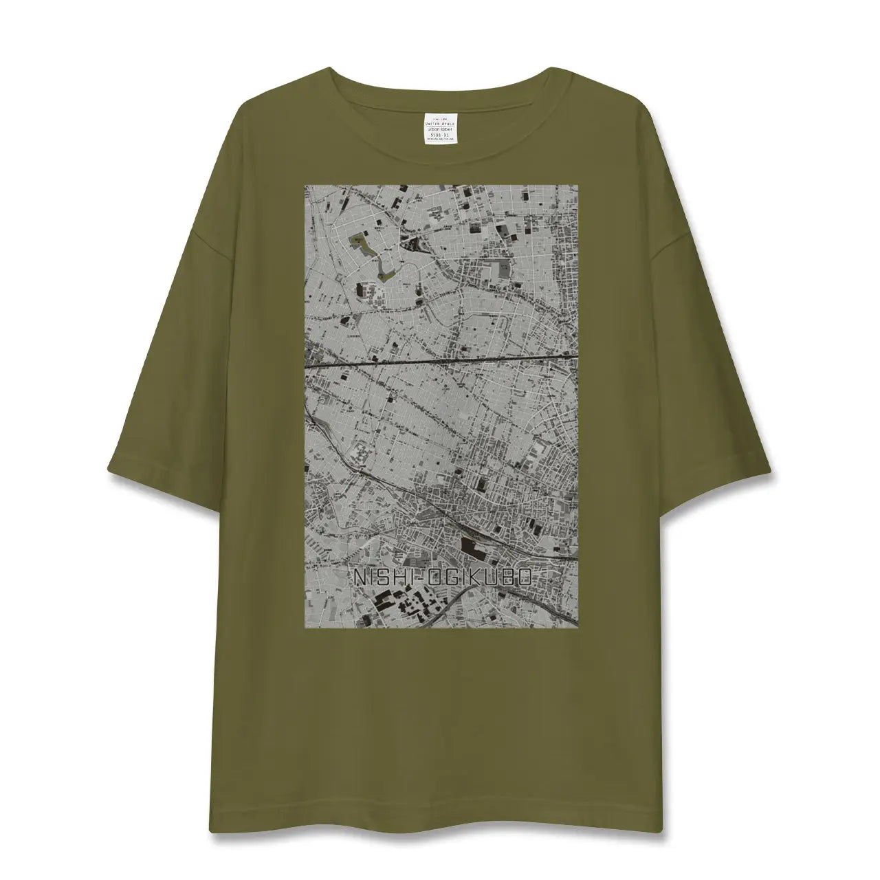 【西荻窪(東京都)】地図柄ビッグシルエットTシャツ