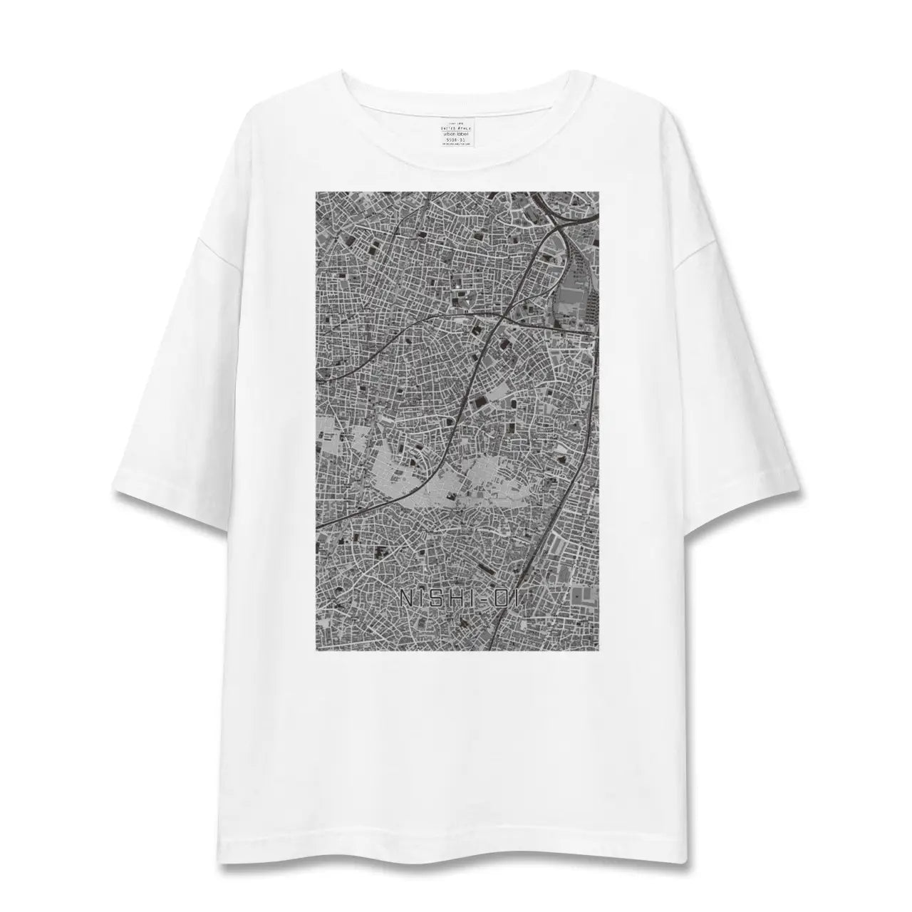 【西大井(東京都)】地図柄ビッグシルエットTシャツ